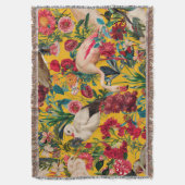 BLOEMEN EN VOGELS XVIII DEKEN (Voorkant Verticaal)