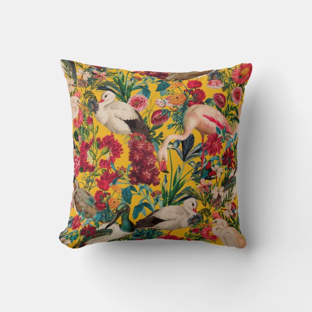 BLOEMEN EN VOGELS XVIII KUSSEN (Voorkant)