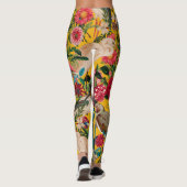 BLOEMEN EN VOGELS XVIII LEGGINGS (Achterkant)