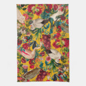 BLOEMEN EN VOGELS XVIII THEEDOEK (Verticaal)