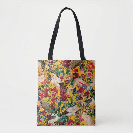 BLOEMEN EN VOGELS XVIII TOTE BAG (Voorkant)