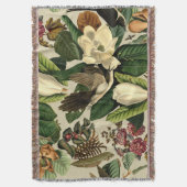 Bloemen en vogels XXI-II Deken (Voorkant Verticaal)