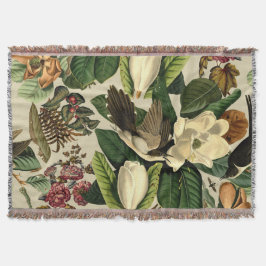 Bloemen en vogels XXI-II Deken