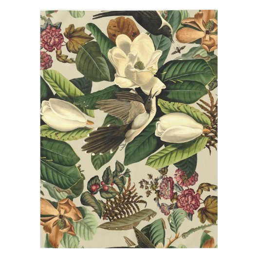 Bloemen en vogels XXI-II Tafelkleed (Voorkant)