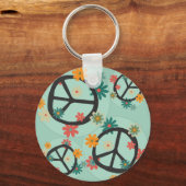 Bloemen en Vredesdeken Sleutelhanger (Voorkant)