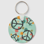 Bloemen en Vredesdeken Sleutelhanger (Achterkant)