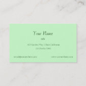 Bloemen en vrouwelijke Visitekaartjes (Achterkant)