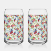 Bloemen en Vruchten Blikvorm Glas (Links)