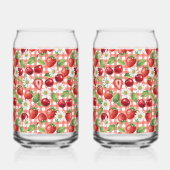 Bloemen en Vruchten Blikvorm Glas (Voorkant)
