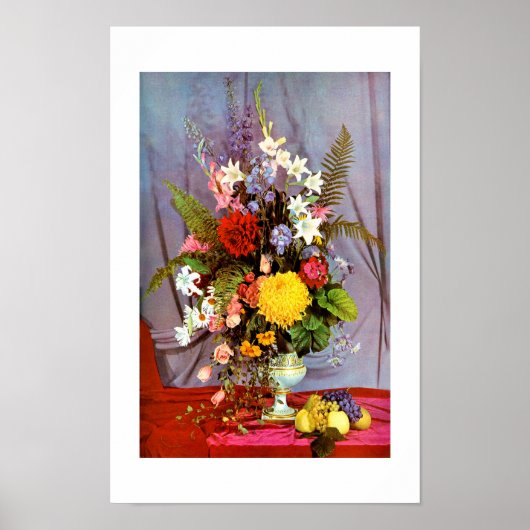 Bloemen en vruchten poster (Voorkant)