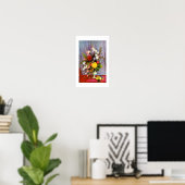 Bloemen en vruchten poster (Thuiskantoor)