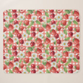 Bloemen en Vruchten Sherpa Deken (Voorkant (horizontaal))