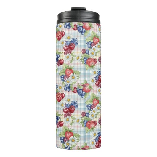 Bloemen en Vruchten Thermosbeker (Voorkant)