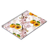 Bloemen en vruchten van abrikoos. notitieboek (Linkerzijde)