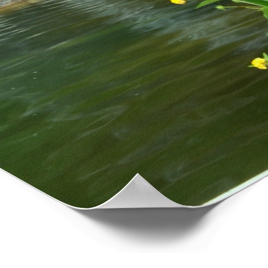 Bloemen en watervallen poster (Hoek)