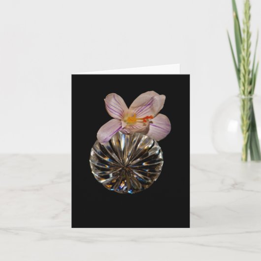 Bloemen en Wenskaarten van kristal Kaart (Voorkant)