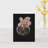 Bloemen en Wenskaarten van kristal Kaart (Gele Bloem)