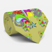 Bloemen en wervelingen T-shirts en geschenken Stropdas (Opgerold)