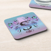 Bloemen en wijn 2190 bier onderzetter (Linkerzijde)