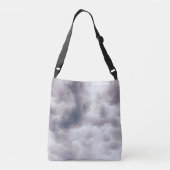 Bloemen en wolken Canvas tas (Achterkant)