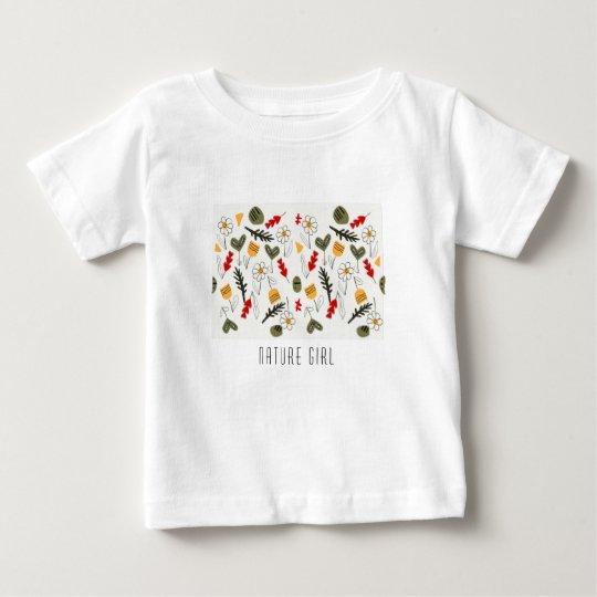 Bloemen en zaden voor kind of vrouw baby t shirts