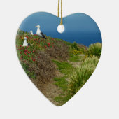 Bloemen en zeegarens op Anacapa Keramisch Ornament (Rechts)