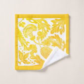 Bloemen en zonnebaden bad handdoek (Wasdoekje)