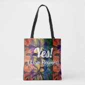 Bloemen enthousiasme Delphinium Gardening Tote Bag (Voorkant)