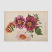 Bloemen Ephemera Decoupage Roze Bloemen Tissuepapier (Voorkant)