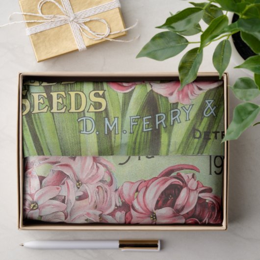  Bloemen Ephemera Decoupage Roze Bloemen Tissuepapier (Geschenk)