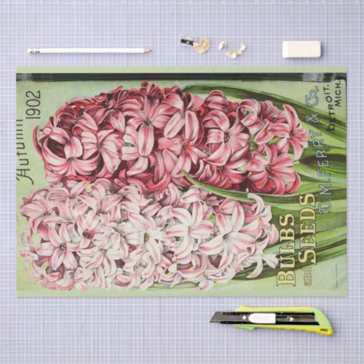  Bloemen Ephemera Decoupage Roze Bloemen Tissuepapier (Craft)