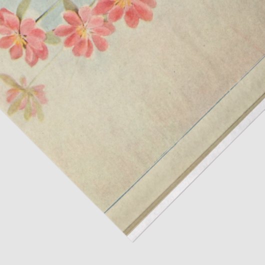 Bloemen Ephemera Decoupage Roze Daisy Tissuepapier (Detail)