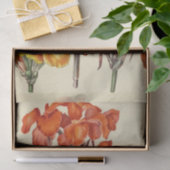 Bloemen Ephemera Decoupage Sinaasappel Gele Bloeme Tissuepapier (Geschenk)