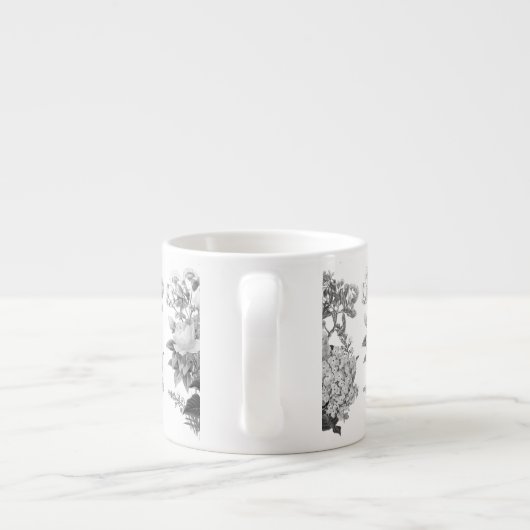 bloemen Espresso Cup Espresso Kop (Achterkant)