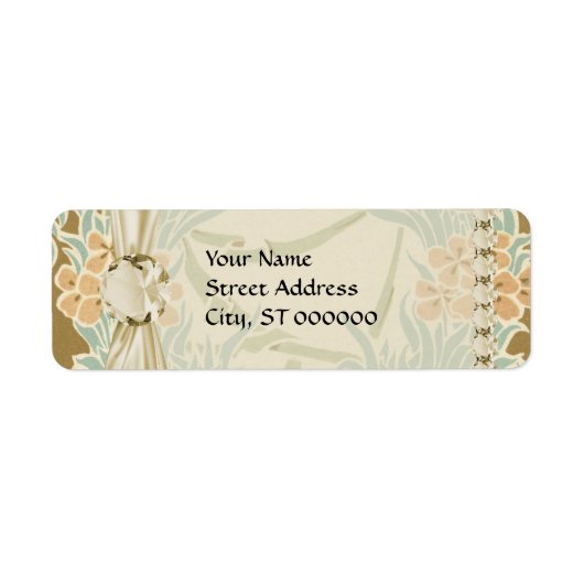 bloemen etiket (Voorkant)