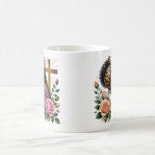 Bloemen Etnische Afro-Amerikaanse biddende vrouwen Koffiemok (Center)