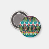 Bloemen Etnische Doodle: Zacht . Magneet (Voorkant / Achterkant)