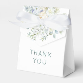 Bloemen Eucalyptus groen namen datum bruiloft Bedankdoosjes