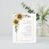 Bloemen Eucalyptus Zonnebloem Bruiloft All-in-One (Staand voorkant)