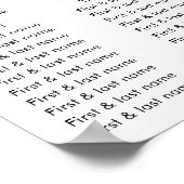 Bloemen Eucalyptus Zonnebloem Bruiloft Zitkaarten Poster (Hoek)