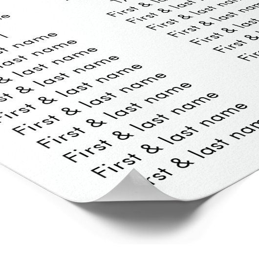 Bloemen Eucalyptus Zonnebloem Bruiloft Zitkaarten Poster (Hoek)