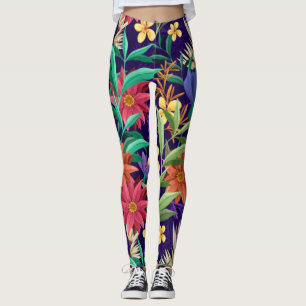Bloemen Exotisch Bloemen Patroon Leggings