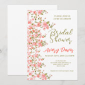 Bloemen & Fabulous Vrijgezellenfeest Kaart (Voorkant / Achterkant)