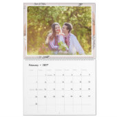 Bloemen Familie Herinneringen Aangepaste Foto Keep Kalender (Feb 2027)