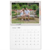 Bloemen Familie Herinneringen Aangepaste Foto Keep Kalender (Jan 2026)