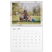 Bloemen Familie Herinneringen Aangepaste Foto Keep Kalender (Mar 2027)