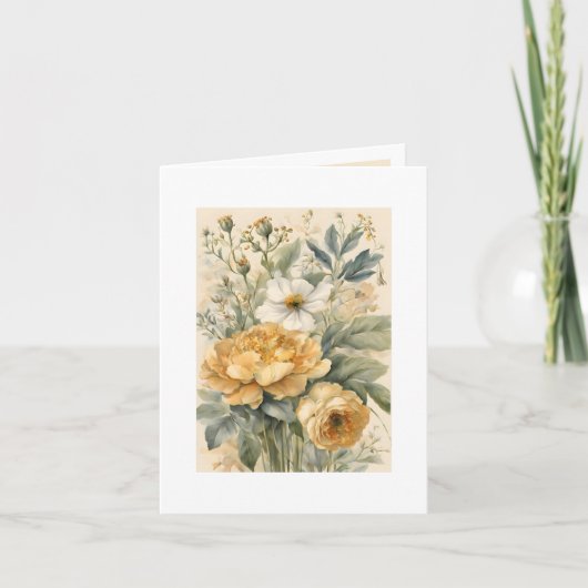 Bloemen Feestdagen Kaart (Voorkant)