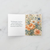 Bloemen Feestdagen Kaart (Binnen)