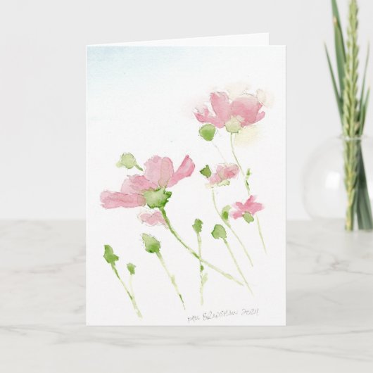 Bloemen Feestdagen Kaart (Voorkant)
