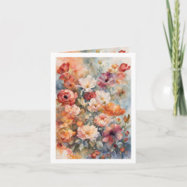 Bloemen Feestdagen Kaart